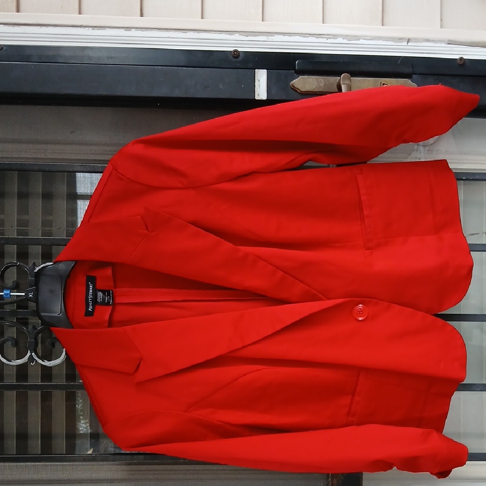 Ashley Stewart Vibrant RED Blazer - Picture 5 of 16